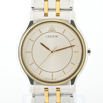 SEIKO Credor 9571-6020 Watch K18 Bezel Quartz
