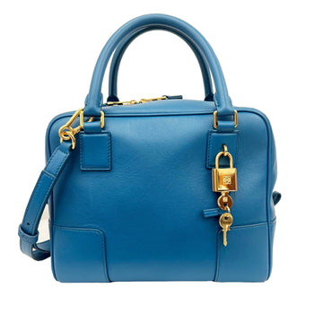 LOEWE Amazona 19 Square Napa Calf A039N10X03 Bag Handbag Shoulder Women's Leather Blue