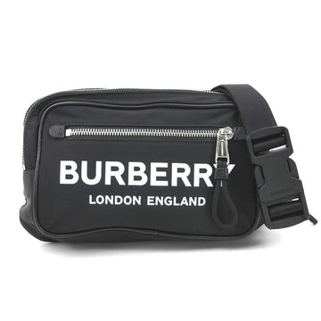 BURBERRY Body Bag Nylon Black/White Unisex