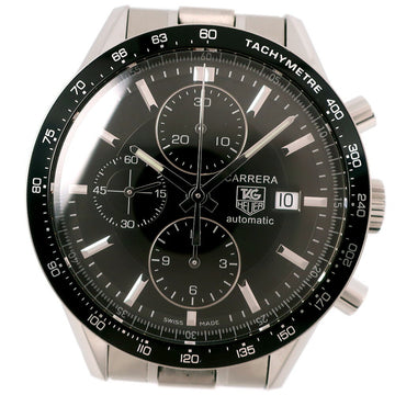 Tag Heuer Carrera CV201E.BA0794/CV201E-0 Stainless Steel Silver Automatic Chronograph Men's Black Dial Watch A-Rank