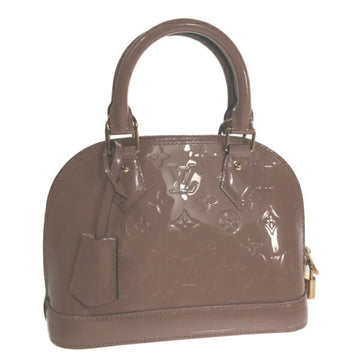 LOUIS VUITTON Alma BB Vernis Handbag M91585  Rose Veleur Shoulder Bag