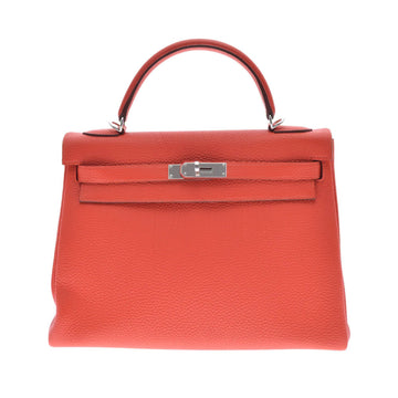 Hermes Kelly 32 Inner Stitch Capucines Q Engraved (around 2013) Ladies Taurillon Clemence Bag