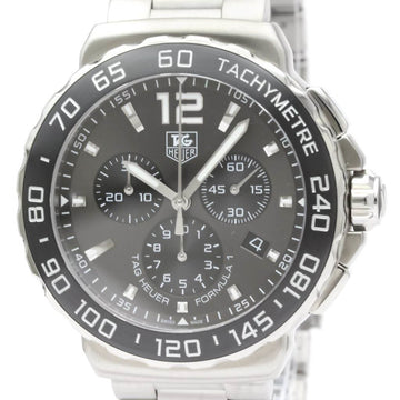 Polished TAG HEUER Formula 1 Chronograph Steel Quartz Watch CAU1115 BF553097