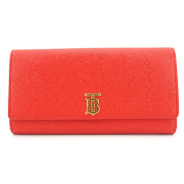 BURBERRY/ TB Fold Wallet Long Red Ladies