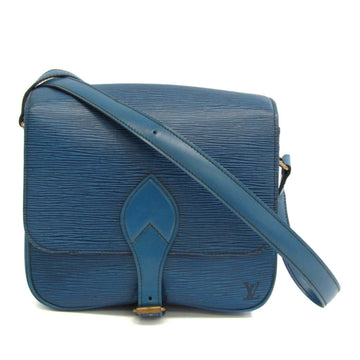 LOUIS VUITTON Epi Cartouchiere M52245 Women's Shoulder Bag Toledo Blue