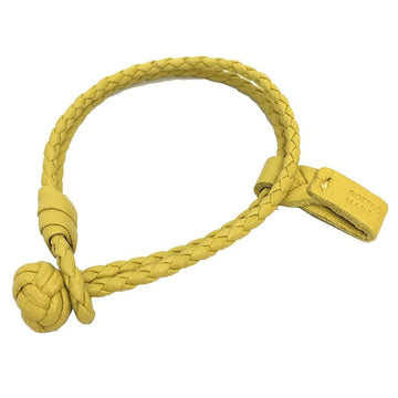 BOTTEGA VENETA Intrecciato Bracelet 612983 VO0BG S Size Leather Yellow Men's Women's