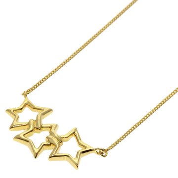 TIFFANY Triple Star Necklace K18 Yellow Gold Women's &Co.
