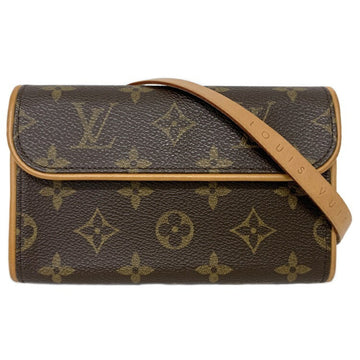 Louis Vuitton Belt Bag Pochette Florantine Monogram M51855 Waist Pouch S Size Nume FL0043 LOUIS VUITTON Flap Ladies Brown