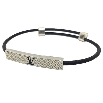 LOUIS VUITTON Leather Bracelet Champs Elysees M8332 Black x Men's aq9370