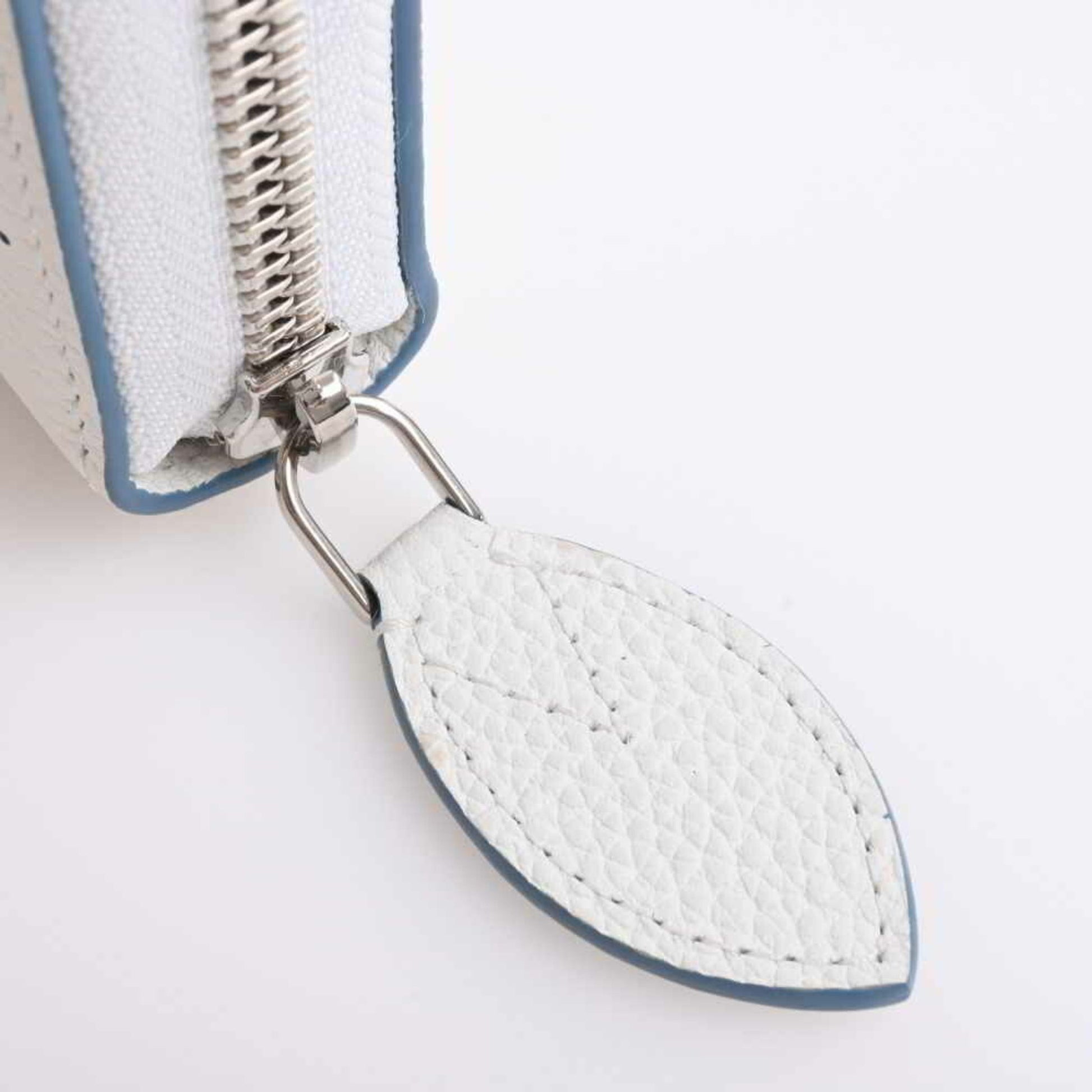 Louis Vuitton Mahina Zippy Round Long Wallet White Blue Leather, Blue, White  Rewards - Monetha