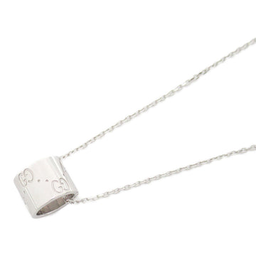 GUCCI icon wide necklace Necklace Silver K18WG[WhiteGold] Silver