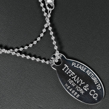 TIFFANY&Co. Return to Oval Tag Necklace Ball Chain Silver 925
