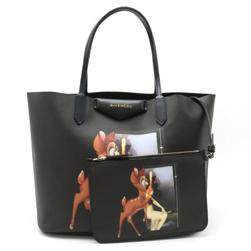 GIVENCHY Antigona Tote Bag Bambi Disney Collaboration PVC Leather Black BB05310339