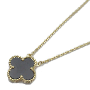 VAN CLEEF & ARPELS Vintage Alhambra Necklace Necklace Black K18 [Yellow Gold] Black