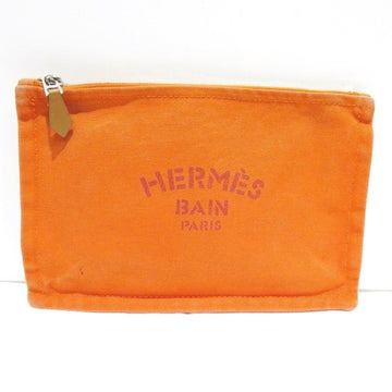 Hermes Women's Cotton Pouch Orange