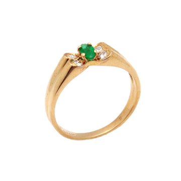 Van Cleef & Arpels Celia Ring No. 12 Emerald Diamond 0.34ct 750 K18YG Women's Yellow Gold Jewelery