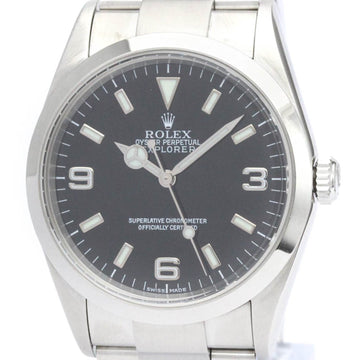 ROLEXPolished  Explorer I P Serial Steel Automatic Mens Watch 114270 BF559171