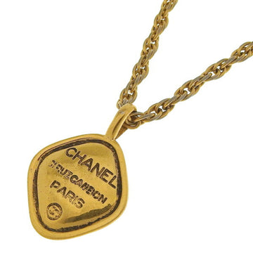 CHANEL Cambon Diamond Necklace Gold Women's