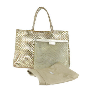 ANTEPRIMA Intreccio tote bag PVC wire gold system inner & pouch attached A4 size storage handbag