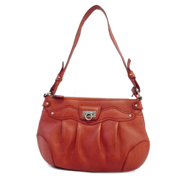 SALVATORE FERRAGAMOAuth  Gancini Shoulder Bag Women's Leather Red