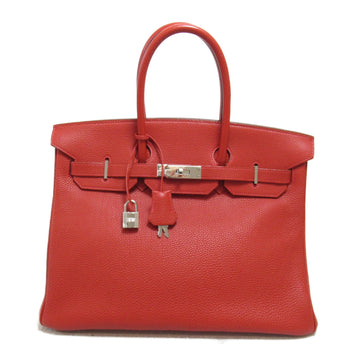 HERMES Birkin 35 handbag Red Rouge casaque Togo leather leather