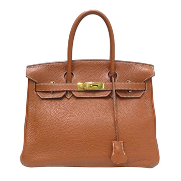 HERMES (Hermes) Birkin 30 handbag Cognac/G metal fittings Taurillon