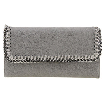 STELLA MCCARTNEY Falabella Long Wallet Synthetic Leather Snap Button Women's