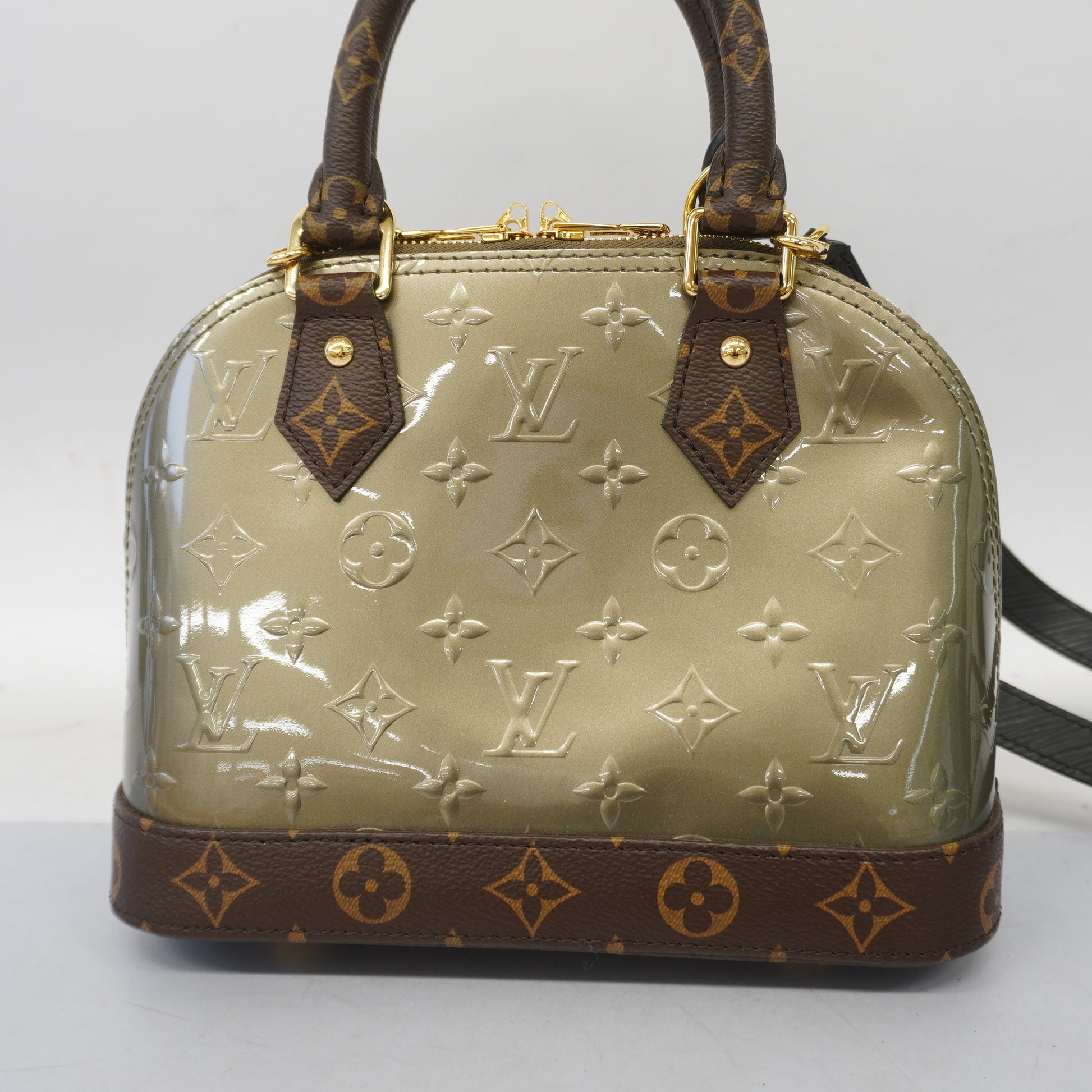 Louis Vuitton 2way Bag Monogram/Monogram Vernis Alma BB M44862 Champag