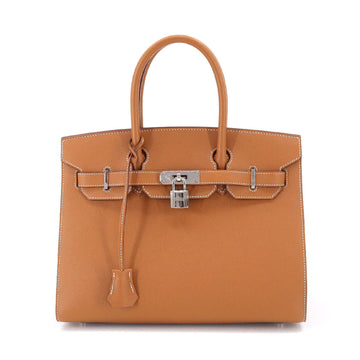 HERMES Birkin 30 serie hand bag Epson gold Y stamp outer sewing silver metal fittings Sellier