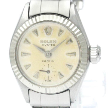 ROLEXVintage  Precision Stainless Steel Hand-Winding Mens Watch 6525 BF565424