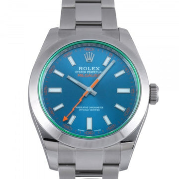 ROLEX Milgauss 116400GV Z blue dial watch men's