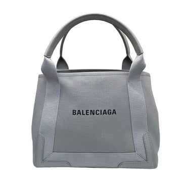 Balenciaga navy hippopotamus S small 339933 2HH3N canvas leather bag tote NAVY CABAS gray system GRIS FOSSILE NOIR 22 spring and summer new women's men's