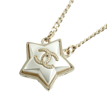 Chanel here mark logo star necklace A17B
