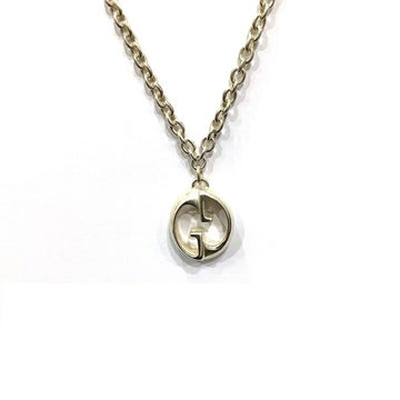 GUCCI [] Ag925 silver GG long chain necklace about 54cm available