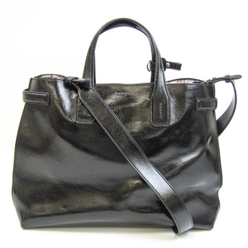 Burberry Women's Leather Shoulder Bag,Tote Bag Black