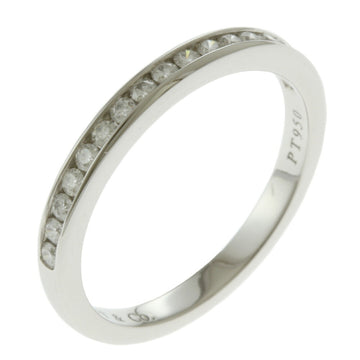 TIFFANY Wedding Band Ring No. 9 Pt950 Platinum Diamond Women's &Co.