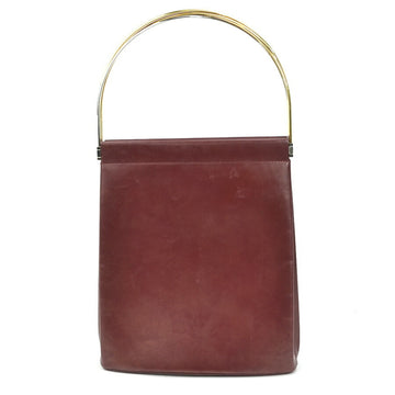 CARTIER Handbag Trinity Leather/Metal Burgundy Ladies