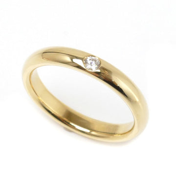 HARRY WINSTON K18YG Yellow Gold Round Marriage Ring WBDYRDBZ3MM Diamond 9. 3.8g Ladies