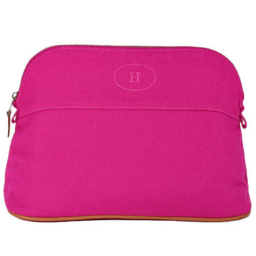 Hermes Bolide Pouch Pink Canvas