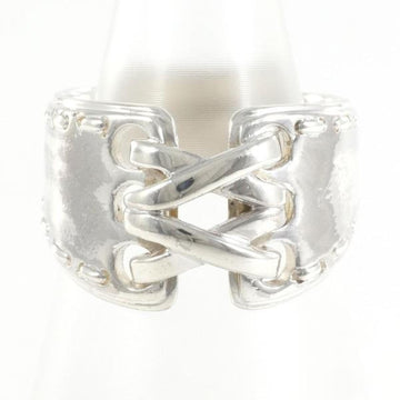 HERMES Corset Silver Ring Total Weight Approx. 6.9g Jewelry