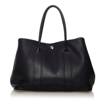 Hermes Garden PM Handbag Black Negonda Ladies