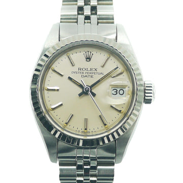 ROLEX Oyster Perpetual Date 6917 Ladies Watch No. 73 SS/WG Automatic