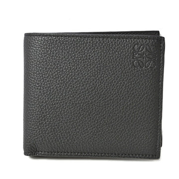 LOEWE wallet bi-fold men's  folding leather anagram black