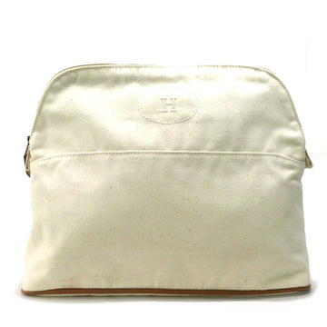 HERMES pouch multi-case bolide cotton off-white gold unisex