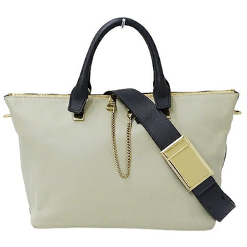 CHLOE  Bag Ladies Handbag Shoulder 2way Bailey Leather Gray Black Navy Bicolor
