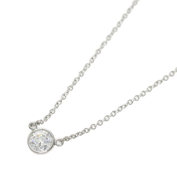 TIFFANY visor yard diamond necklace platinum PT950 ladies &Co.