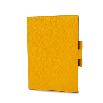 HERMESAuth  Planner Cover Jaune Notebook Cover Agenda PM B Engraved Silver