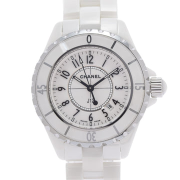 Chanel J12 33mm H0968 Boys white ceramic/SS watch quartz dial