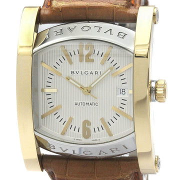 BVLGARIPolished  Assioma 18K Gold Steel Automatic Mens Watch AA48SG BF568268