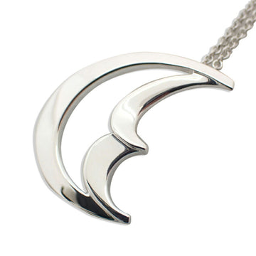 TIFFANY 925 crescent moon pendant necklace